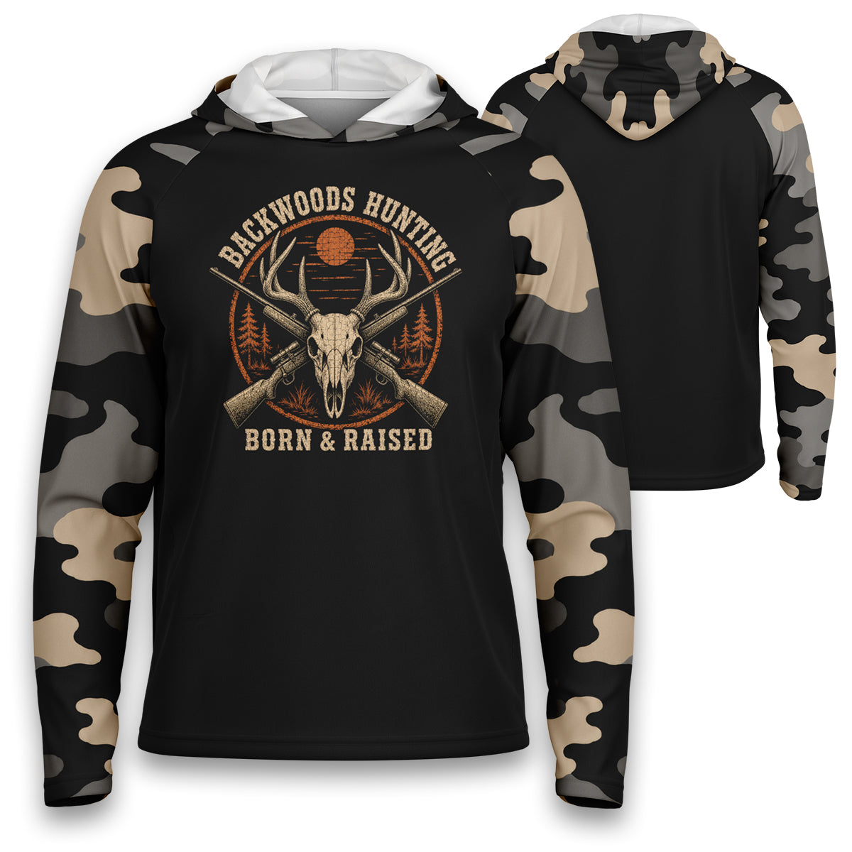 Vintage Deer Skull - Performance Hoodie