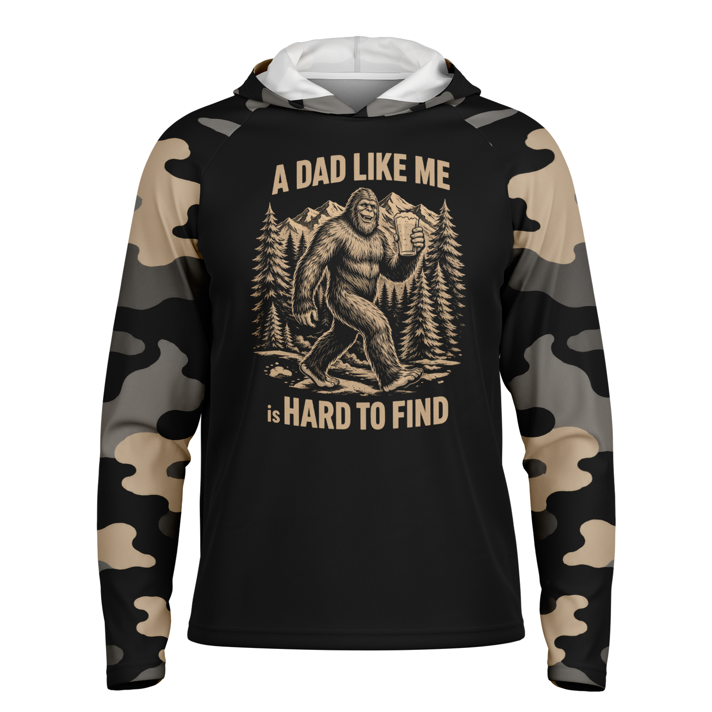 Funny Bigfoot Beer Dad - Performance Hoodie